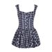 AD369 New 2025 Summer Girl's Style Fresh Sweet Women's Dress With Straps, Square Neck, And Puffy Skirt_ecoleips.com