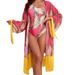 Women's Clothing New Bikini Two Piece Printed Long Sleeved Shirt One Piece One Shoulder Swimsuit For Women_ecoleips.com