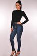Women's Clothing High Waist Stretch Slim Fit Denim Pants_ecoleips.com