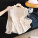 Women's Clothing Women's Ruffled Stand Collar Shirt French Style Luxurious Sophisticated Youthful Stylish Spring Outfit_ecoleips.com