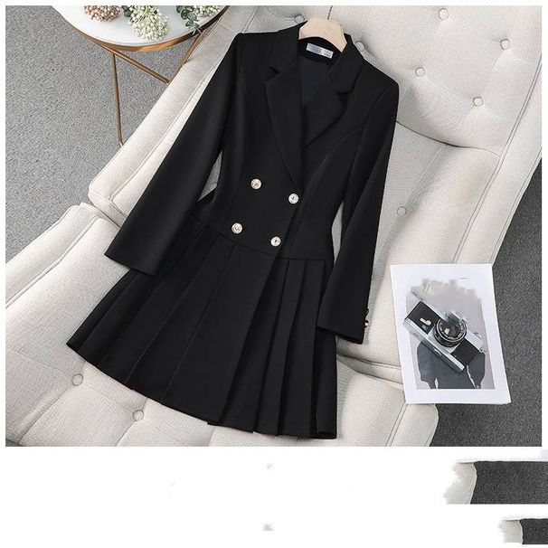 Women's Clothing Design Black Dress Female Early Autumn New High End Temperament Dress_ecoleips.com