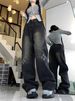 American-style Retro High-waisted Jeans For Women, Wide-leg Jeans, Slimming And Versatile_ecoleips.com