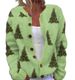 Women's 3D Print Abstract Art Cardigan Sweater European American Style Casual French Autumn Winter Trendy Everyday Commuting Wear_ecoleips.com
