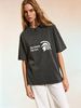 Women's Relaxed Fit Washed T-Shirt, Soft Short Sleeve Casual Summer Essential_ecoleips.com