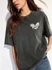 Women's Vintage Inspired Washed Shirt, Comfortable Loose Fit Daily Top_ecoleips.com