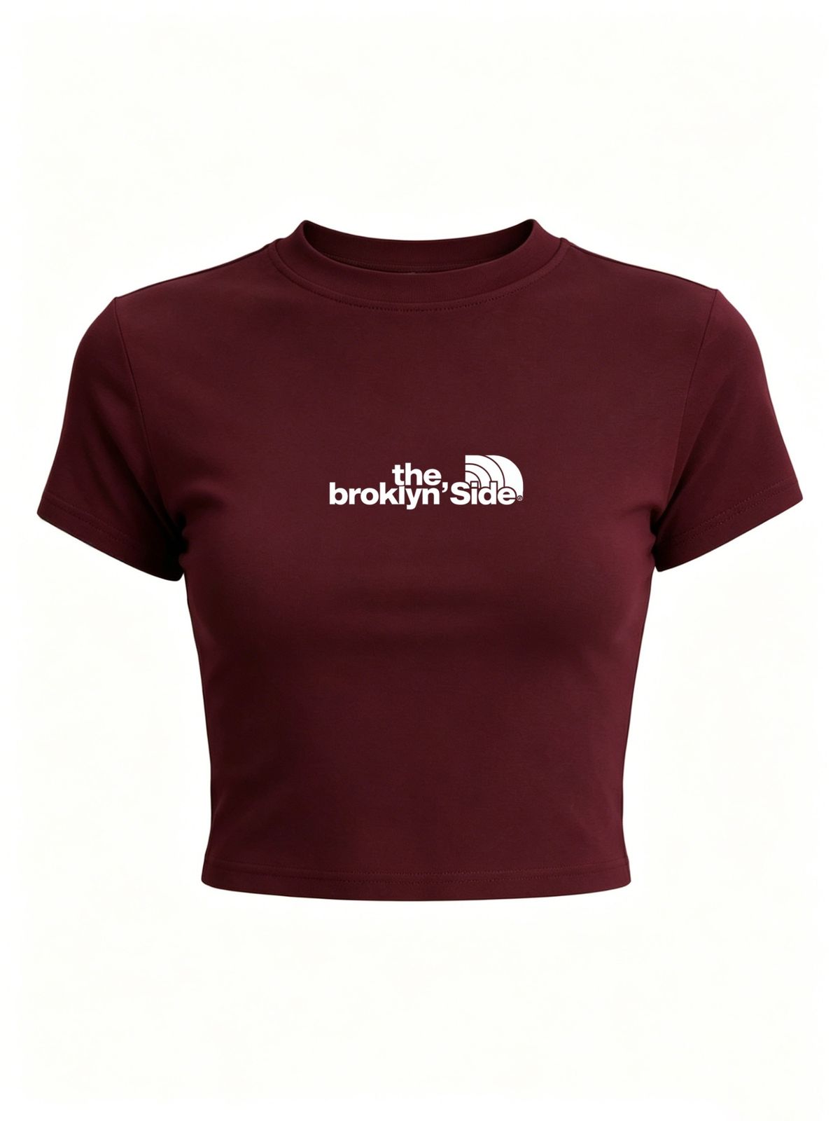 Ladies Retro Short Crop Tee, Fashion Forward Casual Top For Everyday Street Wear_ecoleips.com