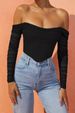 Women's Clothing Autumn And Winter Mesh Fishbone Perspective One Shoulder Navel Baring Short Long Sleeved Tops For Women_ecoleips.com