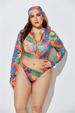 laceup printed bikini set multicolor plus size swimwear for women (beach sisters collection)_ecoleips.com
