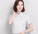 Spring White Shirt Women's Long-sleeved Overalls Dress Korean Version Top Professional Women's Short-sleeved Shirt OL_ecoleips.com