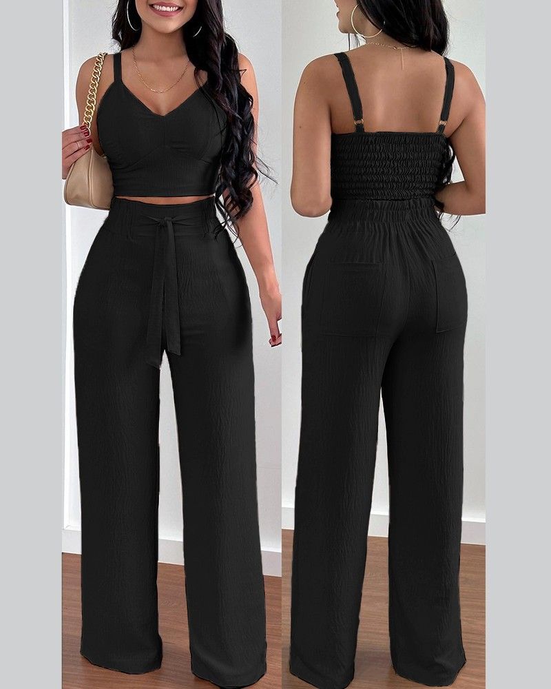 Women's Fashion New Fashion Halter Two-piece Suit For Women_ecoleips.com