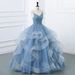 Strapless A-Line Evening Gown – Elegant & Modern (Dusty Blue/Navy/Black/Orange/Red/Champagne/Green, XS-XXXL)_ecoleips.com
