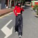 Autumn Bestseller: Denim-colored American Retro Washed Loose Straight-Leg Jeans For Women With Embroidery And Draped_ecoleips.com