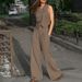 Women's Clothing Design Sense Fashion Vest High Waist Wide Leg Pants Two Piece Temperament Leisure Suit_ecoleips.com