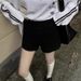 K Knitted Shorts With Yarn For Women, High Waisted For Slimming, Straight Leg Wide Leg Pants, Loose And Versatile Woolen Clothing_ecoleips.com