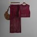 K Slimming Hollow Sleeveless Vest Set, New Knitted Slit Half Skirt Two-piece Set_ecoleips.com