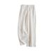 Suitable For All Seasons French Tencel Linen Straight Pants Air Conditioning Cool High Waist Slimming Long Legs Commuter Wide Leg Trousers For_ecoleips.com