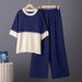 K Small Niche Design, Fashionable And Stylish Color Blocking Splicing Set, Fashionable Knitted Suit With Stylish And Stylish Style_ecoleips.com