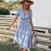 Women's Clothing Independently Developed And Designed Fashion Women's Dress Summer Striped Dress Temperament Style_ecoleips.com
