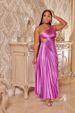Women's Clothing New One Shoulder Oblique Collar Pleated Hollow Dress Skirt_ecoleips.com