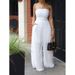 High Waist Women's Jumpsuit Sexy Tube Top Sleeveless Wide Leg Casual Summer Holiday Party European American Style AL312_ecoleips.com