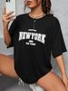 Summer European And American Cross-border Foreign Trade Wholesale T-shirts, Round-neck Casual Plus-size Loose_ecoleips.com