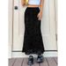 Women's Floral Print Mermaid Hem High Waist Bodycon Midi Skirt – Casual Fall Dressy Skirt 2026_ecoleips.com