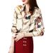 Women's Clothing Chain Print Shirt Spring New Chiffon Tops Women Basic Women's Shirt_ecoleips.com
