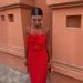 Women's Clothing Ice Silk Wrinkle Handmade Large Flower Sling Female Evening Dress Long Skirt_ecoleips.com