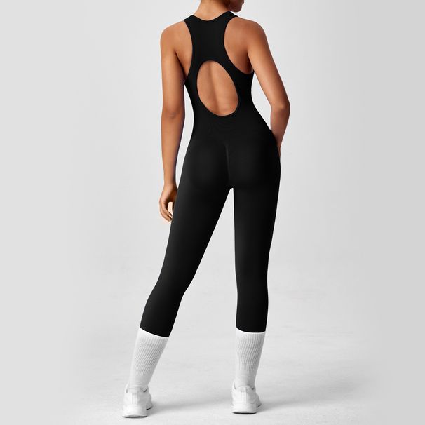 Women's Clothing Long One Piece Yoga Suit Tight Hollow Back Fitness Suit Women's High Elastic One Piece Sports Yoga Suit_ecoleips.com