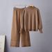 Women's Color Blocked Batwing Sleeve Knit Top High Neck Pullover Fashionable Chic Striped Design New Autumn Style_ecoleips.com