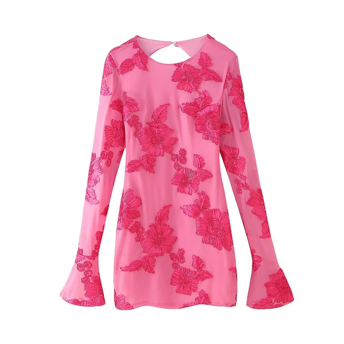 Women's Clothing Popular Embroidered Sleeveless Straight Temperament Holiday Dress_ecoleips.com