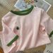 Women's Clothing Popular Beautiful And Fashionable Small Shirts Unique Tops Pink Green Edge Short Sleeved Round Neck T Shirts_ecoleips.com