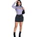 AC406 Patchwork Fall/Winter New Style Subtle Design Base Shirt Women, Semi-High Collar Hollow-Out Long Sleeve T-Shirt_ecoleips.com