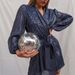 Women's Clothing V Neck Long Puff Sleeves Glitter Wrap Party Outfit_ecoleips.com