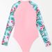 Aria Basics 2024 European And American Cross-border New Long-sleeve One-piece Swimsuit For Women, Swimwear, Diving Surfing Suit,_ecoleips.com