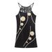 2024 Summer National Wind Positioning Printing Mesh Belt Sleeveless Casual Dress_ecoleips.com