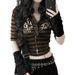 European And American Foreign Trade Y2K Trendy Brand Hot Girl Style Tops, Printed T-shirts, Slim-fit Striped_ecoleips.com