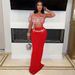 Women's Clothing New Fashion Sling Short Hot Diamond Top With Slim Hip Skirt_ecoleips.com