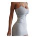 Foreign Trade Spring Summer Women's European And American Nightclub Bodycon Sexy Strap Outdoor Beach Dress_ecoleips.com