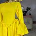 Summer New Style Women's High Waist A-Line Dress Elegant Round Neck Flared Sleeve Casual Vintage Maxi Dress_ecoleips.com
