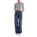 Women's Wide-Leg Jeans – High Waist Flared Denim Pants – Fashion Stretch Cotton Trousers_ecoleips.com