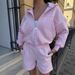 Foreign Trade European American Style Retro Casual Sweatshirt Women's With Zipper Pocket Cardigan And Home Leisure_ecoleips.com