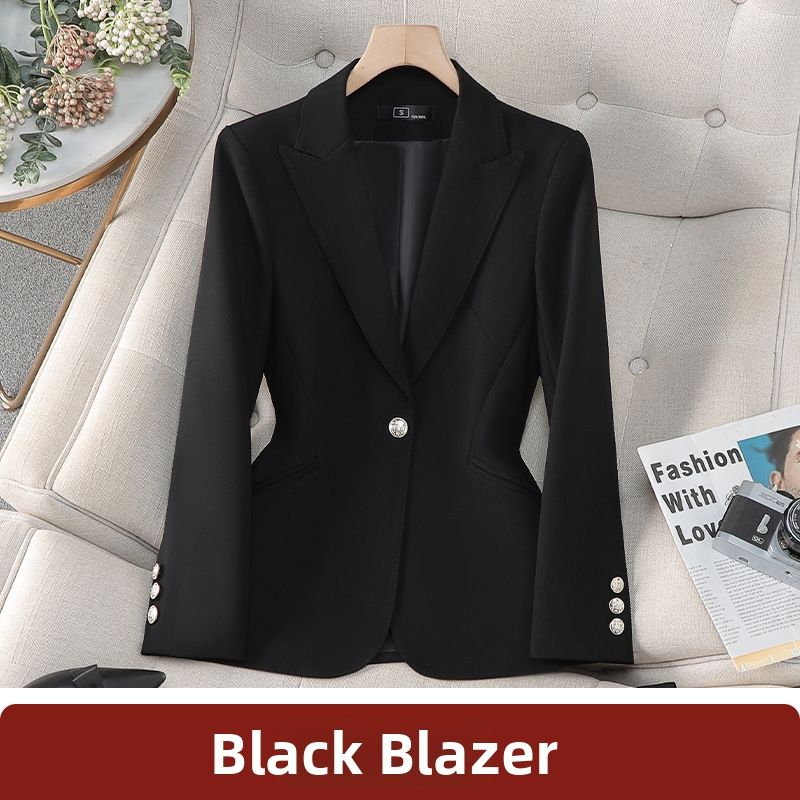Women's Fashionable Elegant Suit Jacket Set Casual Formal New Style Spring Autumn Goddess Look_ecoleips.com