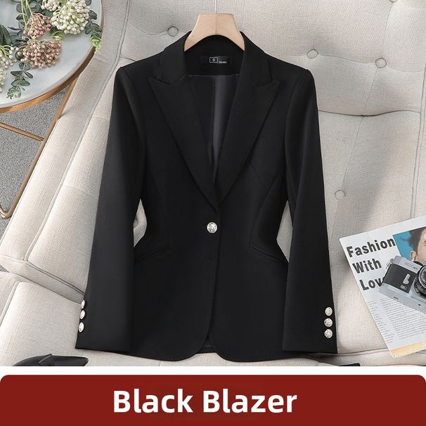 Women's Fashionable Elegant Suit Jacket Set Casual Formal New Style Spring Autumn Goddess Look_ecoleips.com