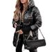 Women's Winter Hooded Coat – Mid-Length Cotton Blend Jacket With Triple Zipper, Streetwear Style_ecoleips.com