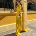 Elegant Long Dress for Women European American Style Sexy Backless Slim Fit with Ribbons Fashion Wholesale_ecoleips.com