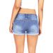 Summer New Women's Denim Shorts With Turn-Up Hem Hot Pants Trend_ecoleips.com