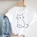 European And American Casual Plus-size Clothing Cat Paw T-shirt Women's Wear_ecoleips.com