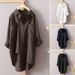 Women's Clothing Solid Color Shirt Spring And Summer All Match New Women's Cardigan Double Pocket Long Sleeved Temperament Top_ecoleips.com