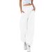 High Waist Jogger Pants For Women – Stretchy Cuffed Lounge Pants (Polyester, 16 Colors, S-Xxxl, Casual, Yoga, Streetwear)_ecoleips.com